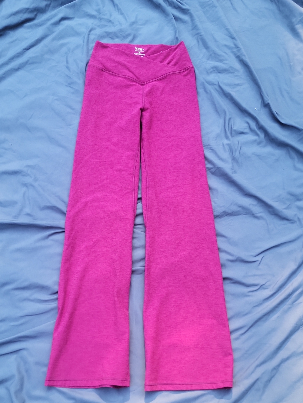 Your Personal Best YPB Women's Wide-Leg Yoga Pants in Magenta Pink Medium